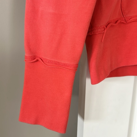 VTG POLO Ralph Lauren Americana Orange Full Zip Hoody Embroidery w MEASUREMENTS - Picture 6 of 11